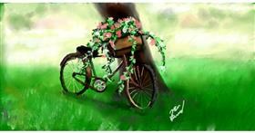 Drawing of bicycle by Mea
